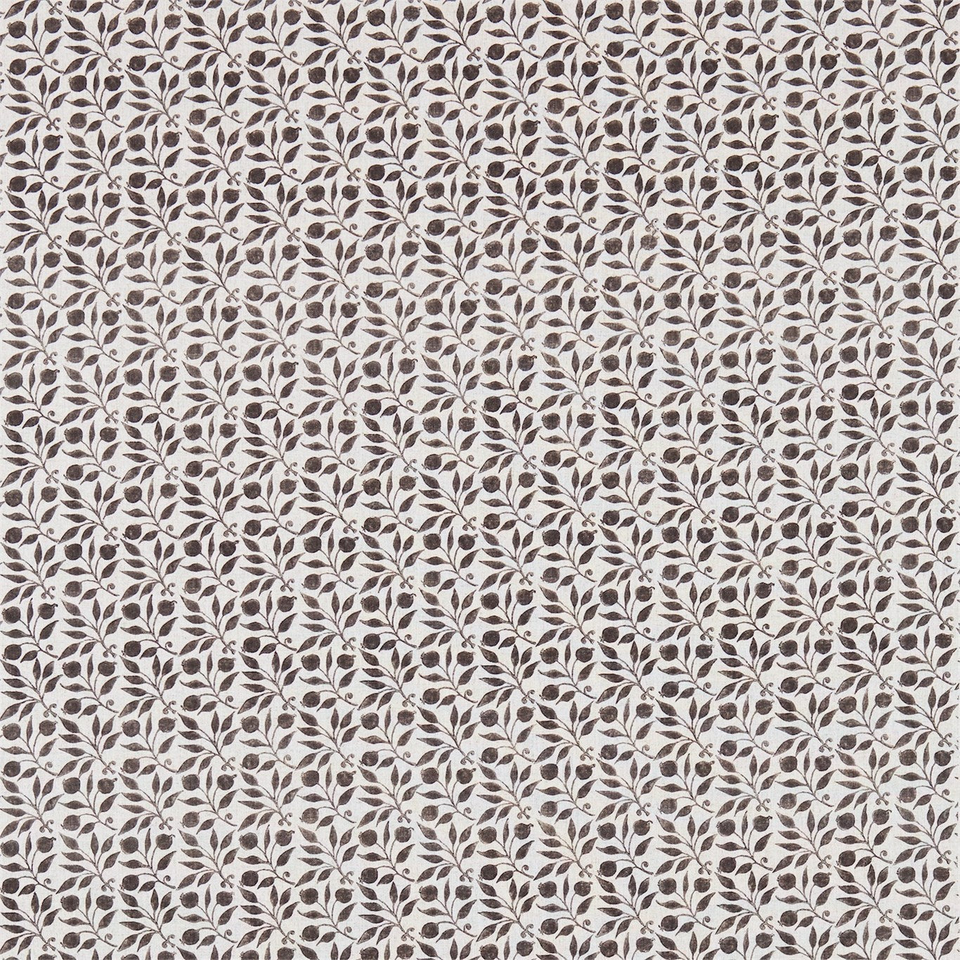 Morris & Co Rosehip Black/Ecru Fabric Sample DM3P224488