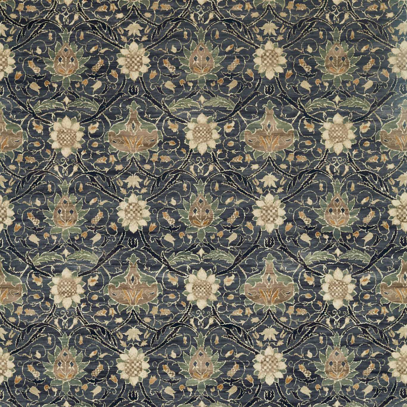 Morris & Co Montreal Velvet Indigo/Slate Fabric Sample DM4U226389