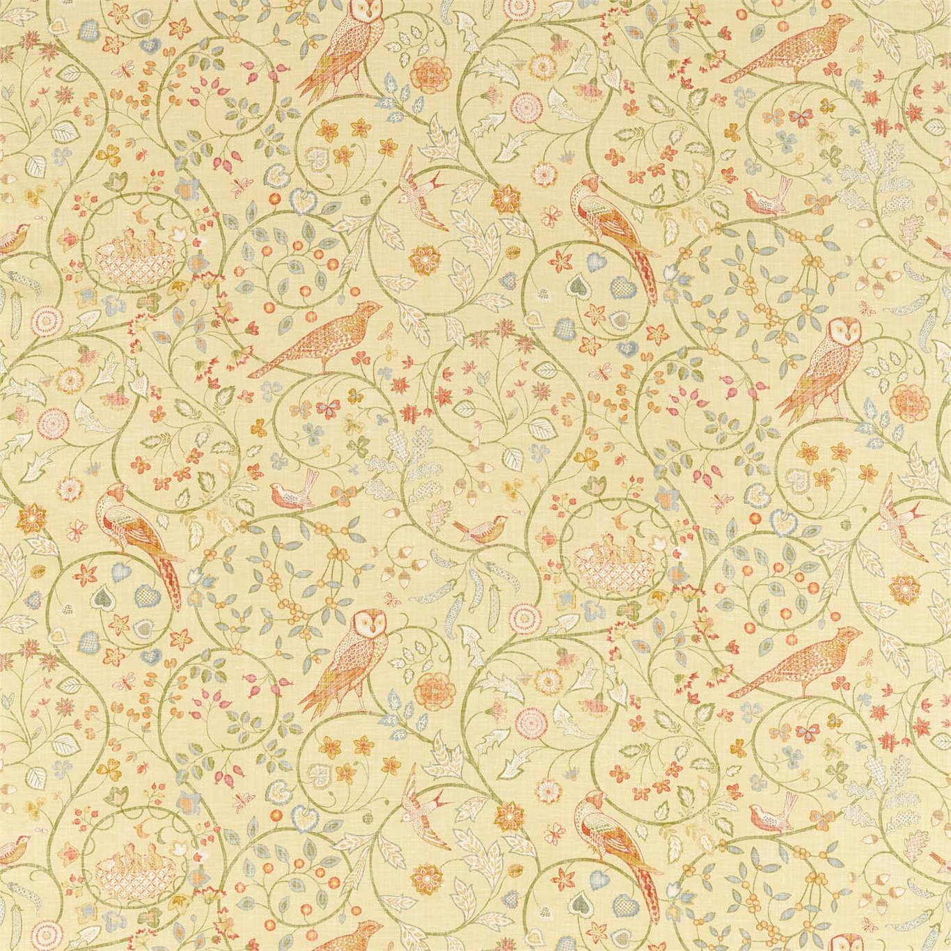 Morris & Co Newill Lemon Fabric Sample DM5F226587