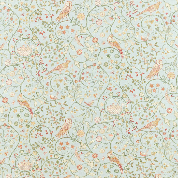 Morris & Co Newill Grey Blue Fabric Sample DM5F226590