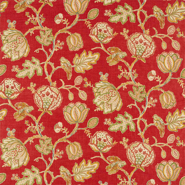 Morris & Co Theodosia Red Fabric Sample DM5F226594