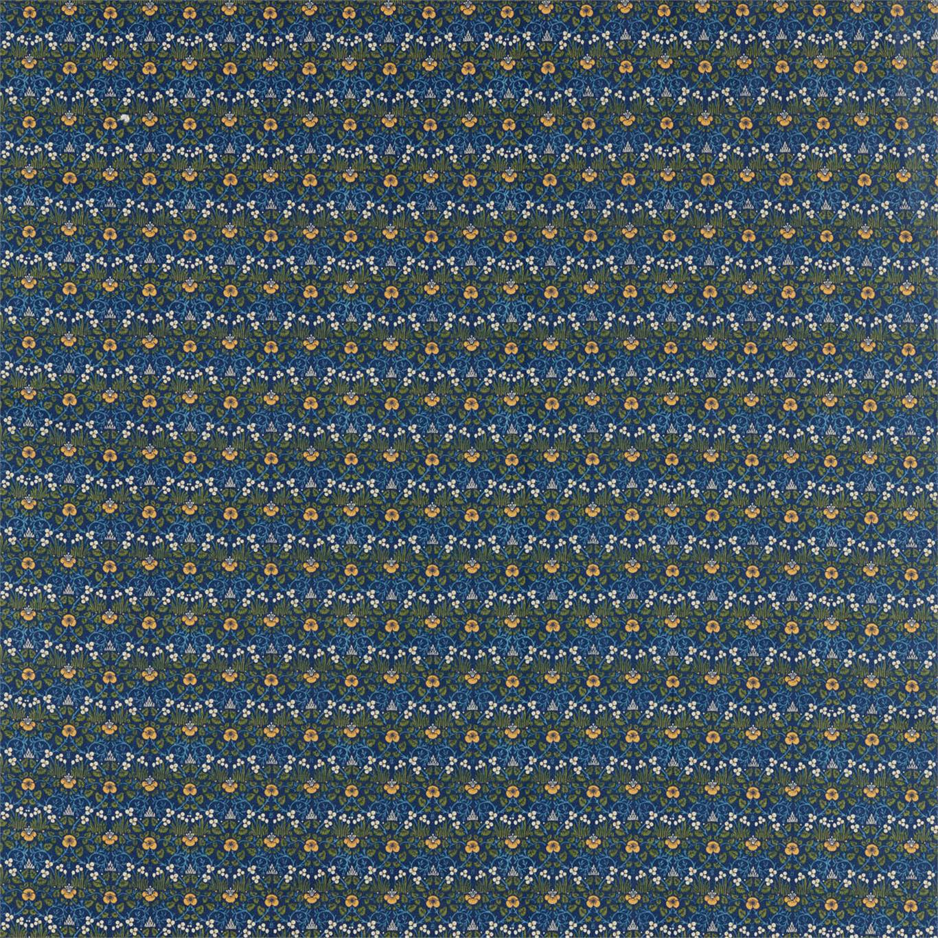 Morris & Co Eye Bright Indigo Fabric Sample DM5F226597