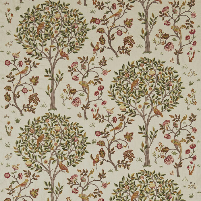 Morris & Co Kelmscott Tree Russet/Artichoke Fabric Sample DM6E230342
