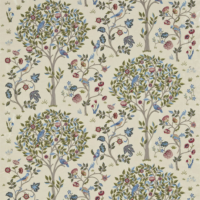 Morris & Co Kelmscott Tree Woad/Rose Fabric Sample DM6E230343