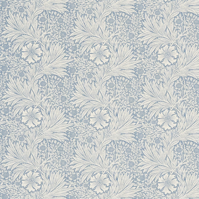 Morris & Co Marigold Blue/Ivory Fabric Sample DM6F220321