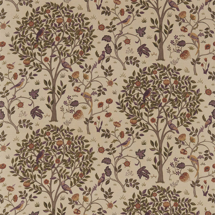 Morris & Co Kelmscott Tree Mulberry/Russet Fabric Sample DM6F220326