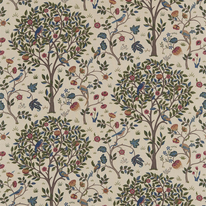 Morris & Co Kelmscott Tree Woad/Wine Fabric Sample DM6F220327