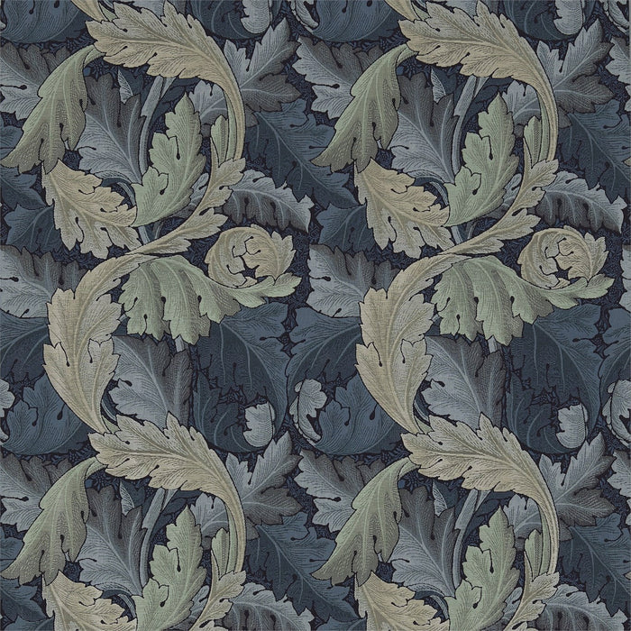 Morris & Co Acanthus Tapestry Indigo/Mineral Fabric Sample DM6W230272