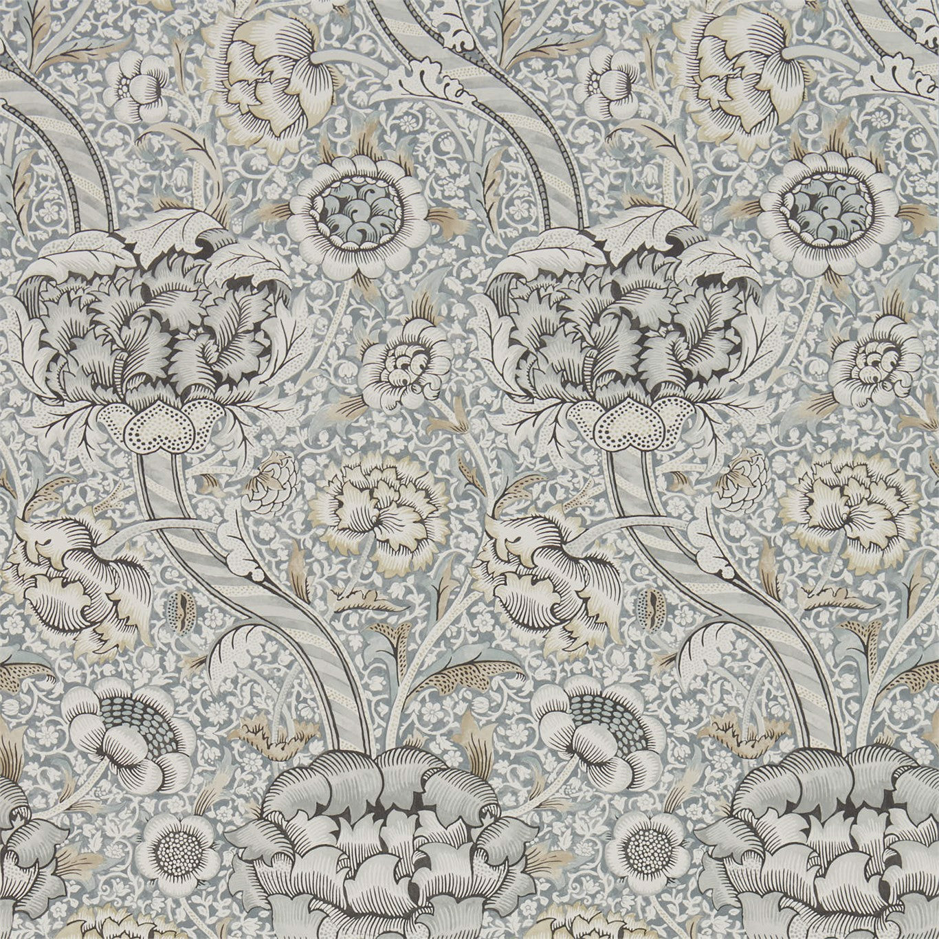 Morris & Co Wandle Grey/Stone 216423 Wallpaper Sample DMA4216423