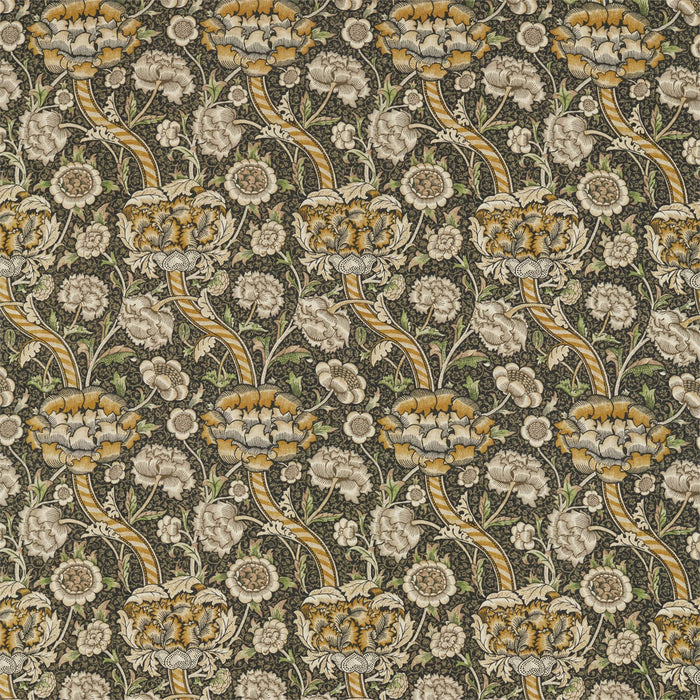 Morris & Co Wandle Charcoal/Mustard Fabric Sample DMA4226397