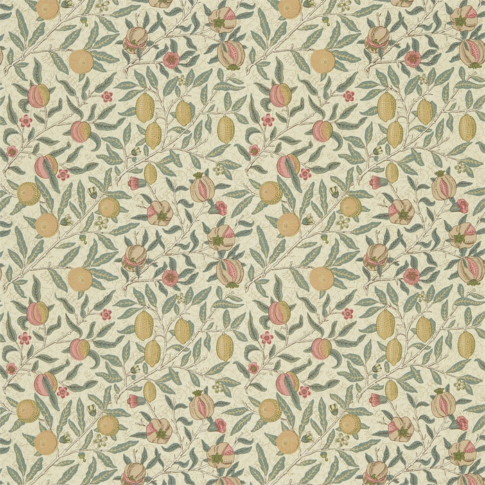 Morris & Co Fruit Willow Green/Slate Fabric Sample DMC1FU205