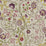 Morris & Co Mary Isobel Wine/Linen Fabric Sample DMCOMA201
