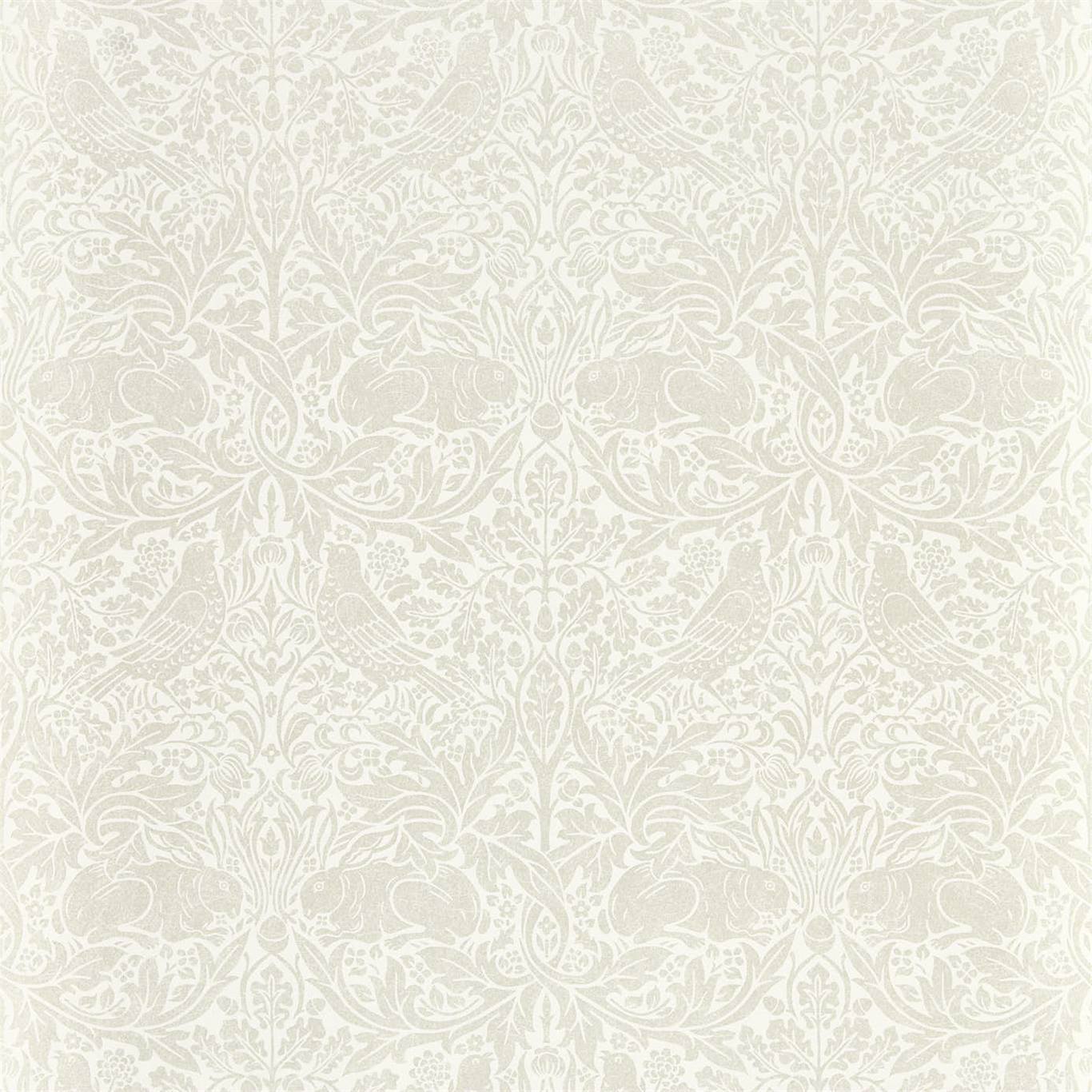 Morris & Co Pure Brer Rabbit White Clover 216534 Wallpaper Sample DMPN216534