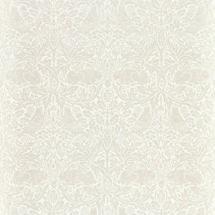 Morris & Co Pure Brer Rabbit White Clover 216534 Wallpaper Sample DMPN216534