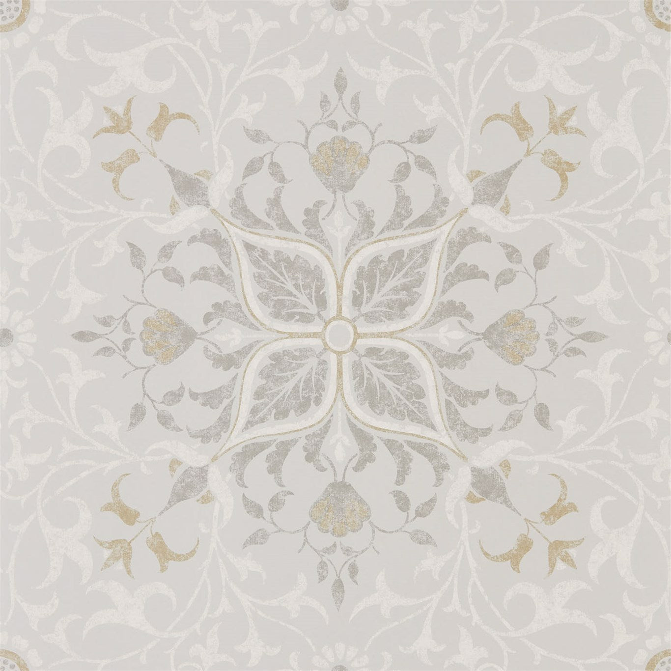 Morris & Co Pure Net Ceiling Stone/Chalk 216037 Wallpaper Sample DMPU216037