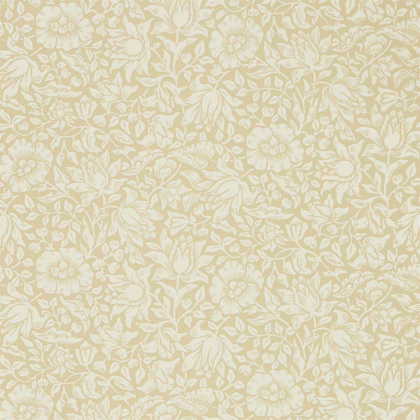 Morris & Co Mallow Soft Gold 216677 Wallpaper Sample DMSW216677