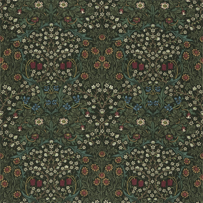 Morris & Co Blackthorn Green Fabric Sample DMY1BT201