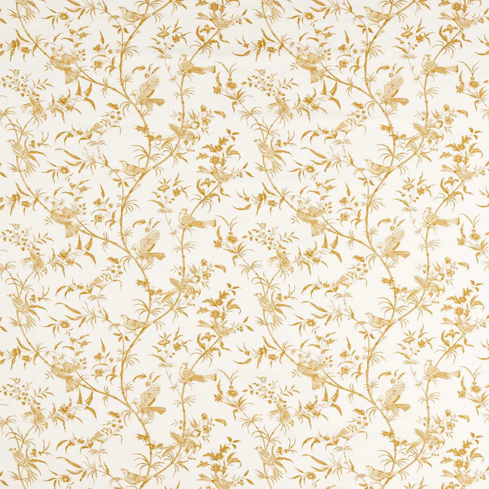 Sanderson Paradise Woods Toile Mustard 227400 Fabric Sample DNAT227400