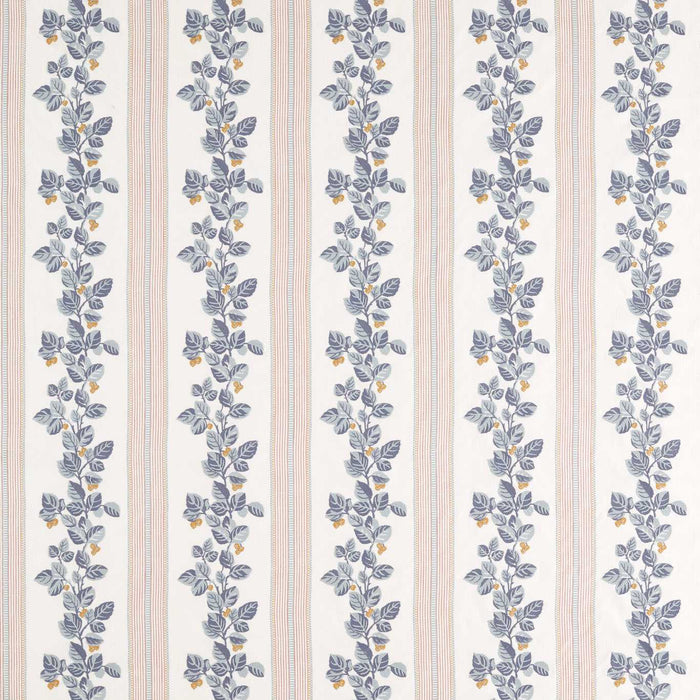 Sanderson Cobnut Stripe Porcelain/Blossom 237786 Fabric DNAT237786