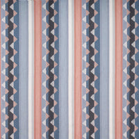 Sanderson Lutley Stripe Porcelain/Blossom Fabric DNAT237795