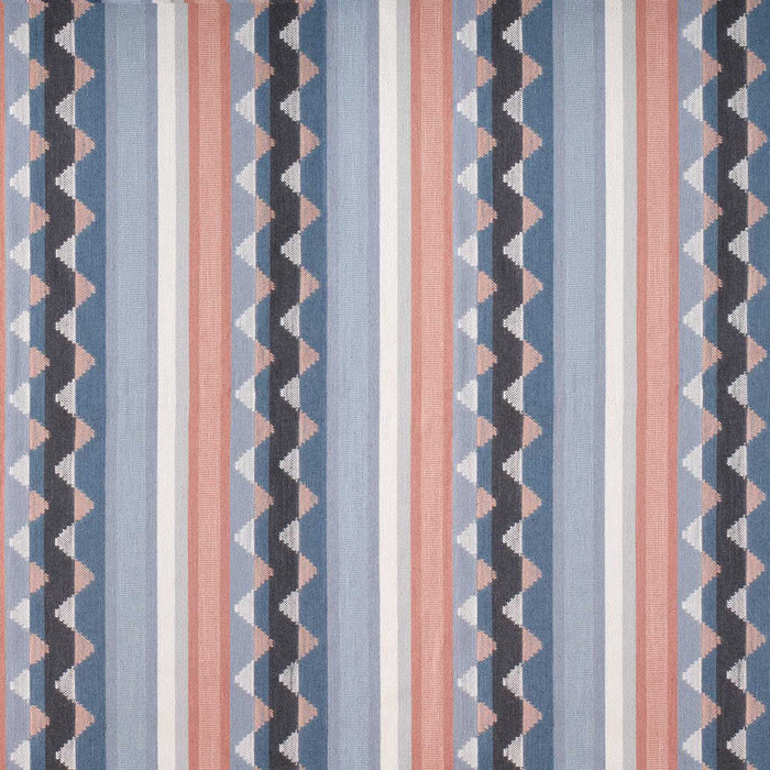 Sanderson Lutley Stripe Porcelain/Blossom 237795 Fabric DNAT237795