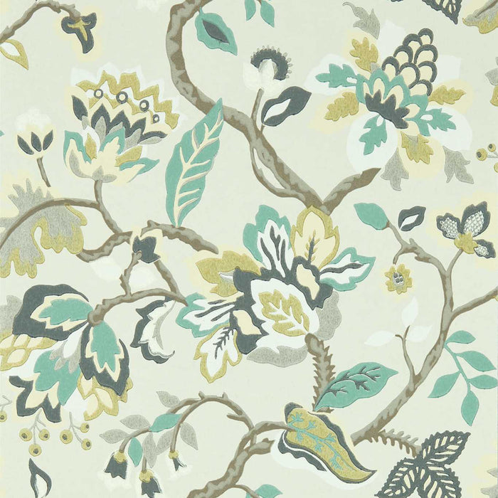 Sanderson Amanpuri Grey Mist Wallpaper Sample DOSW217045