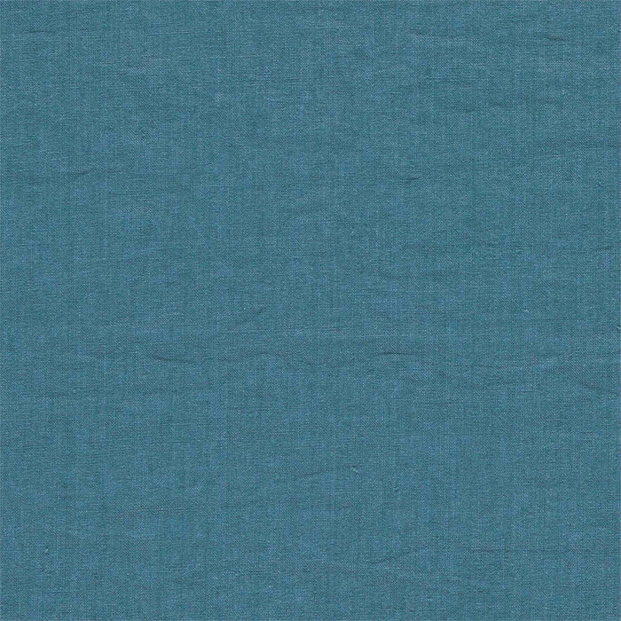 Sanderson Rue Linen Petrol Fabric Sample DRLC237055