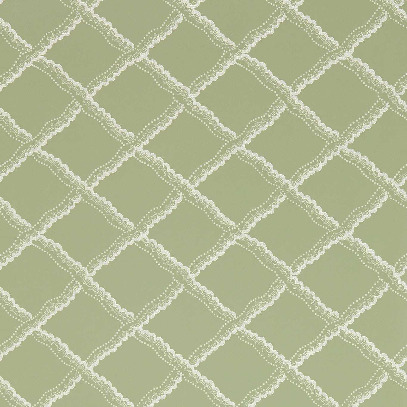 Sanderson Rye Shed Green Wallpaper Sample DSAB217436