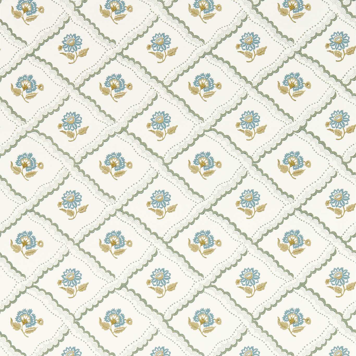 Sanderson Fairdown Forest/Olive Wallpaper Sample DSAB217440