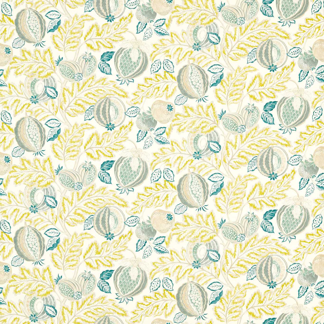 Sanderson Cantaloupe Seasalt/Quince Fabric Sample DSAN227196
