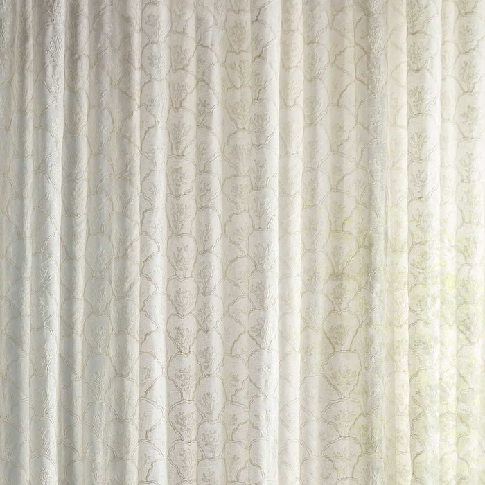 Sanderson Coral Mount Seaspray White 237755 Fabric Sample DSHE237755
