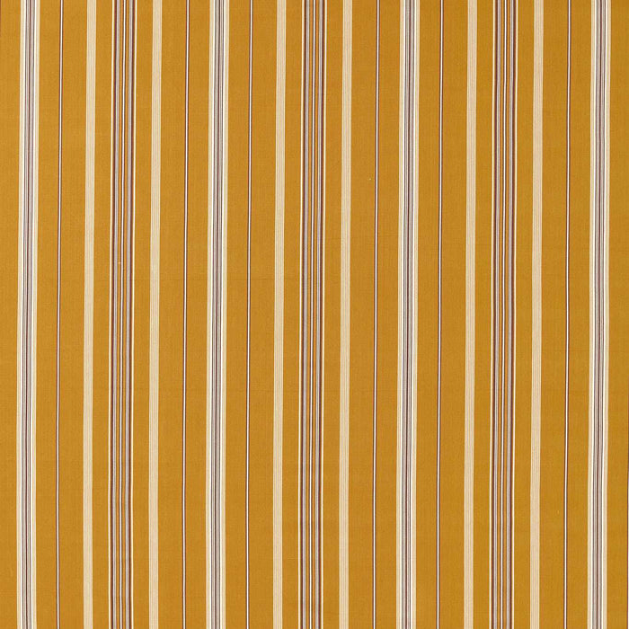 Sanderson Latimer Stripe Turmeric/Walnut 237719 Fabric DSTR237719