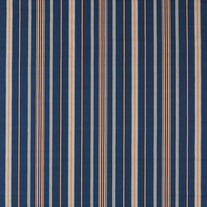 Sanderson Latimer Stripe Indigo/Madder 237720 Fabric DSTR237720