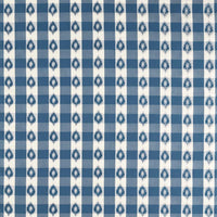 Sanderson Odisha Check Indigo/Madder 237723 Fabric DSTR237723