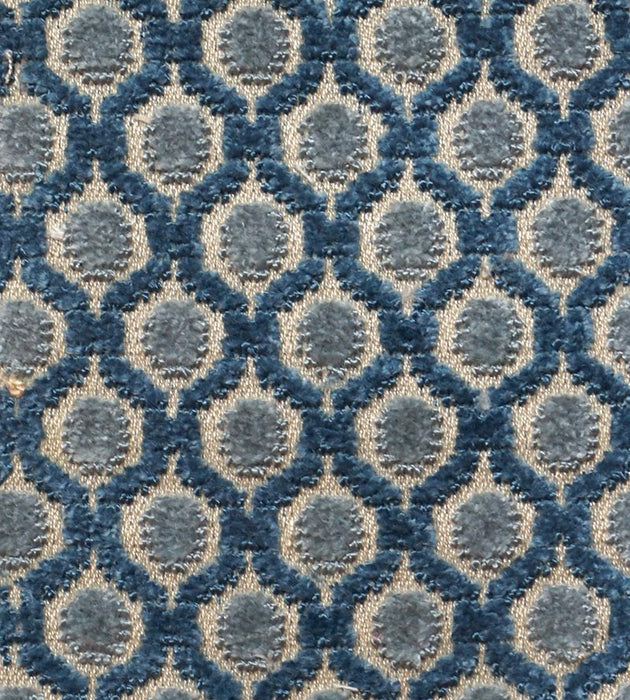 Old World Weavers So Padova Bleu Blue Fabric DS23330001