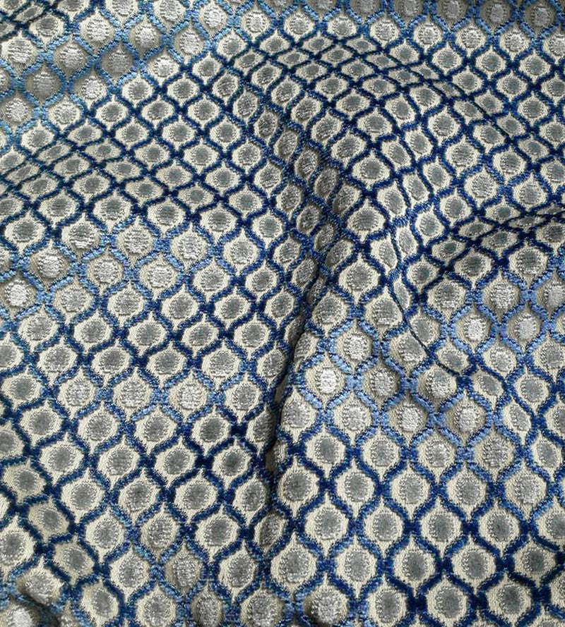 Old World Weavers So Padova Bleu Blue Fabric DS23330001