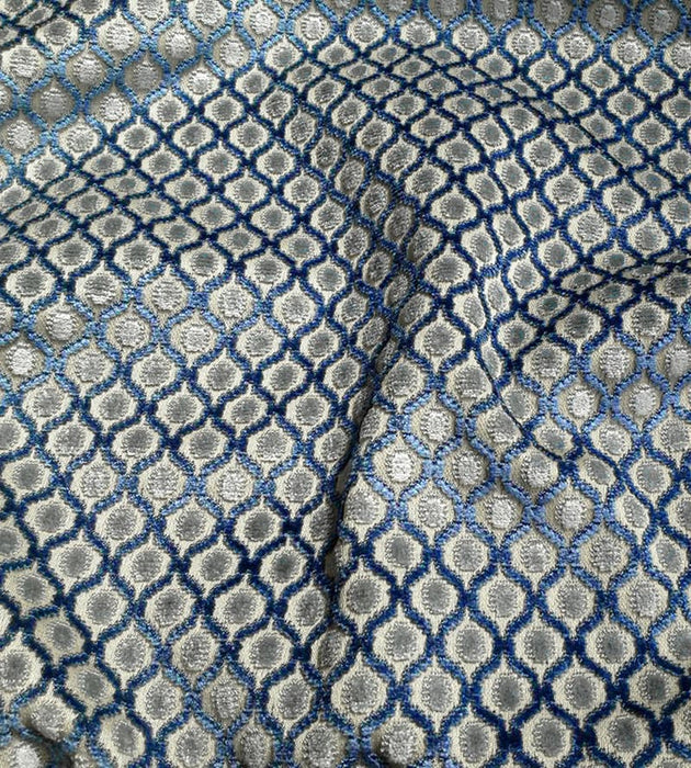 Old World Weavers So Padova Bleu Blue Fabric DS23330001