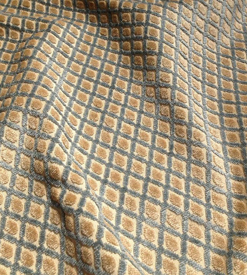 Old World Weavers Montreal Bleu/Beige Fabric DS00032393
