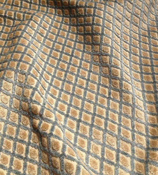 Old World Weavers Montreal Bleu/Beige Fabric Sample DS00032393