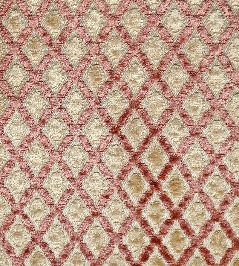 Old World Weavers Montreal Rose/Creme Fabric Sample DS00032401