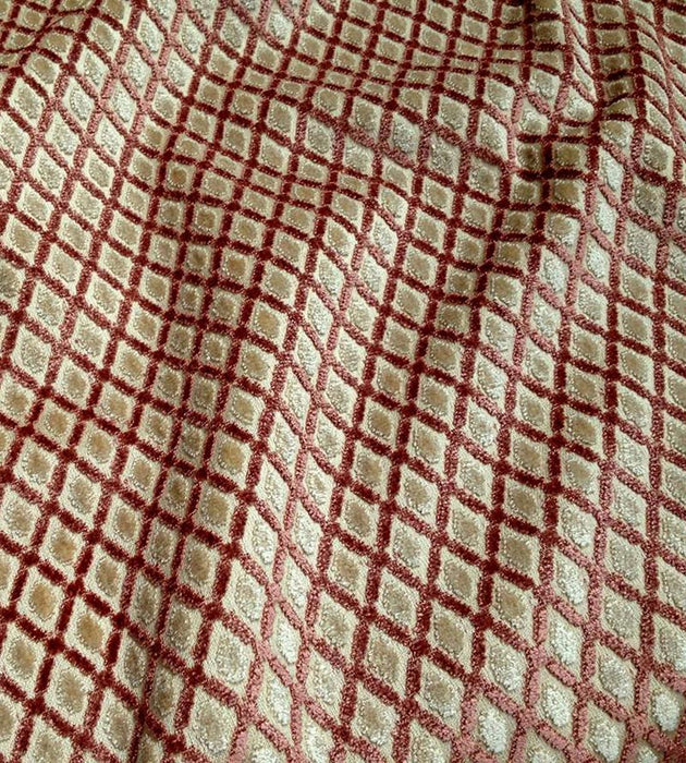 Old World Weavers Montreal Rose/Creme Fabric Sample DS00032401