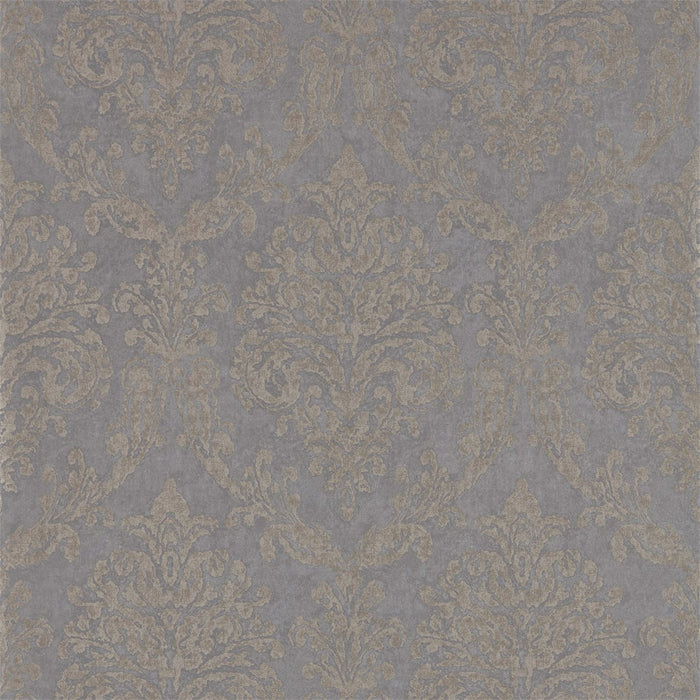 Sanderson Riverside Damask Mole/Copper Wallpaper Sample DWAP216290