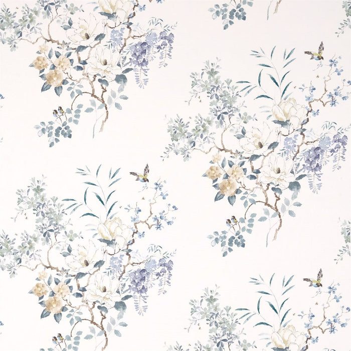 Sanderson Magnolia & Blossom Blossom/Leaf Fabric Sample DWAP226293