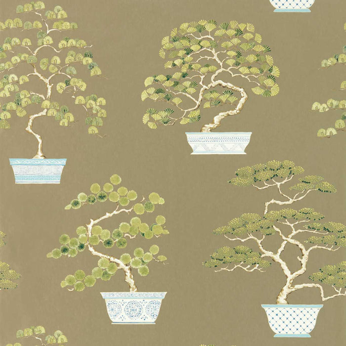 Sanderson Penjing Green Wallpaper Sample DWAW217108