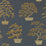 Sanderson Penjing Ink Black/Gold Wallpaper Sample DWAW217109