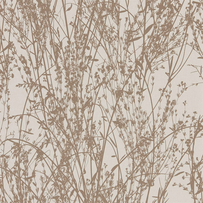 Sanderson Meadow Canvas Gliver/Linen Wallpaper Sample DWOW215693