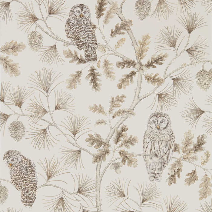 Sanderson Owlswick Linen Wallpaper Sample DYSI216598