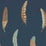 Sanderson Lismore Indigo Wallpaper Sample DYSI216604