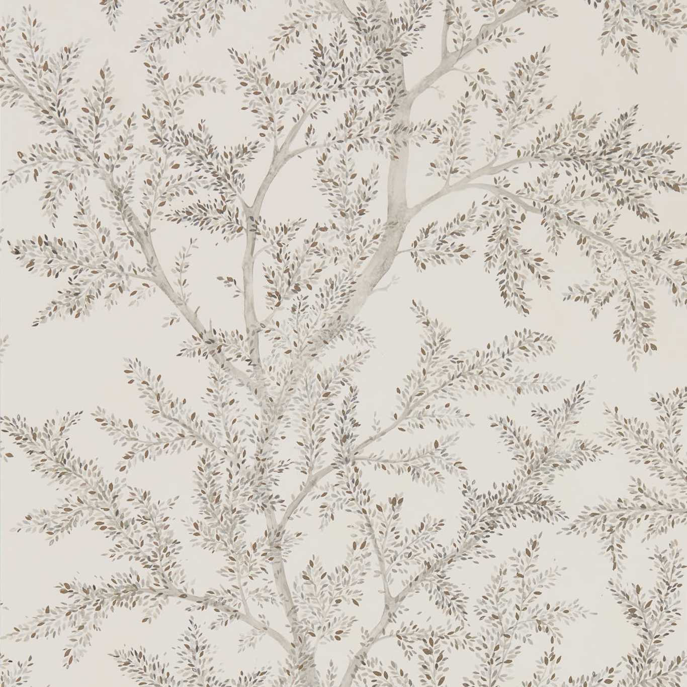 Sanderson Farthing Wood Silver Wallpaper Sample DYSI216612