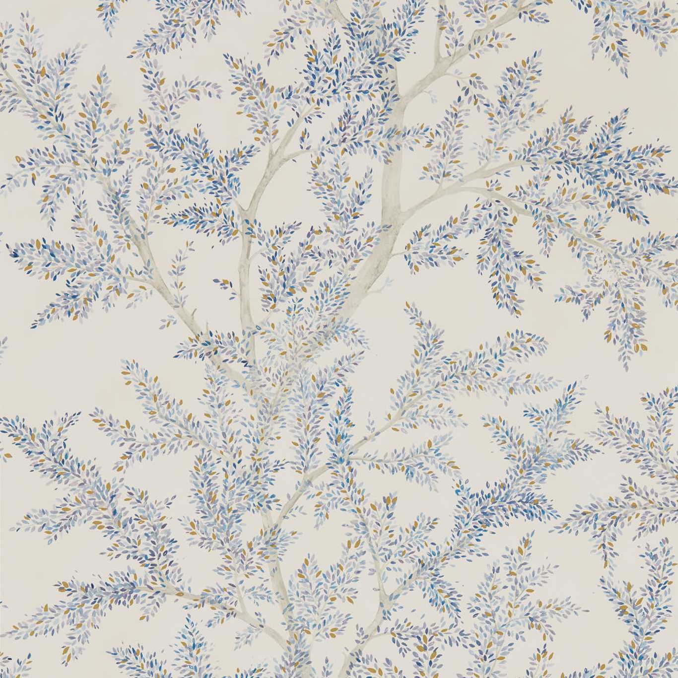 Sanderson Farthing Wood Cobalt Wallpaper Sample DYSI216613